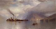 Colman Samuel Storm King on the Hudson oil